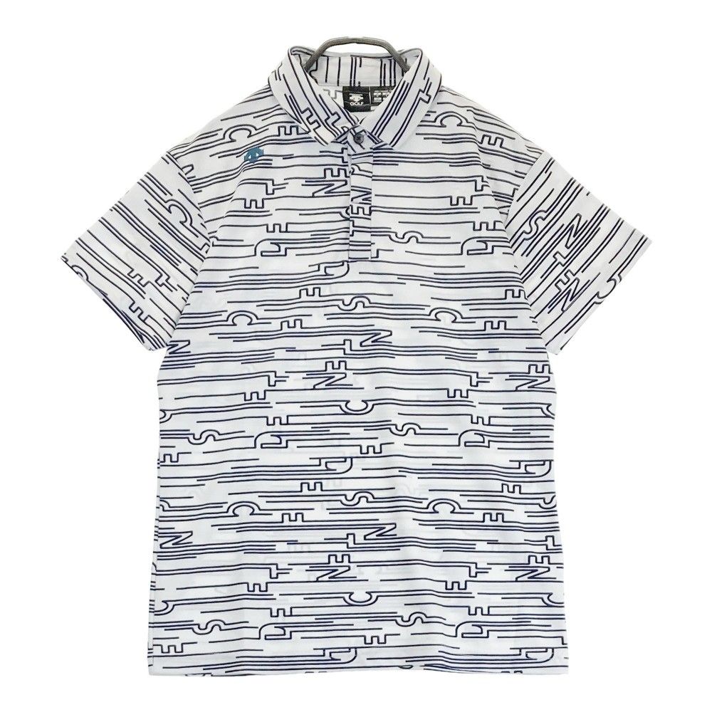 【美品】 DESCENTE GOLF 半袖 ポロシャツ 総柄 M 1-240101469979-m-01-pl.jpg