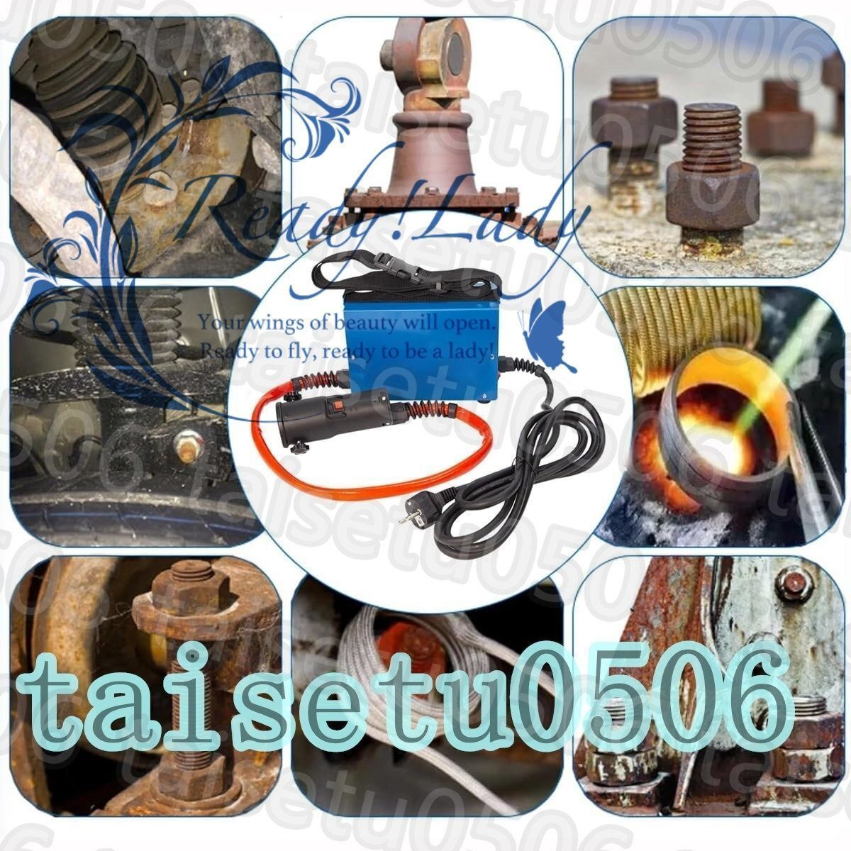 1500W高強度ハンドヘルド磁気ヒーターボルトリムーバーツール 磁気誘導ヒーターキット