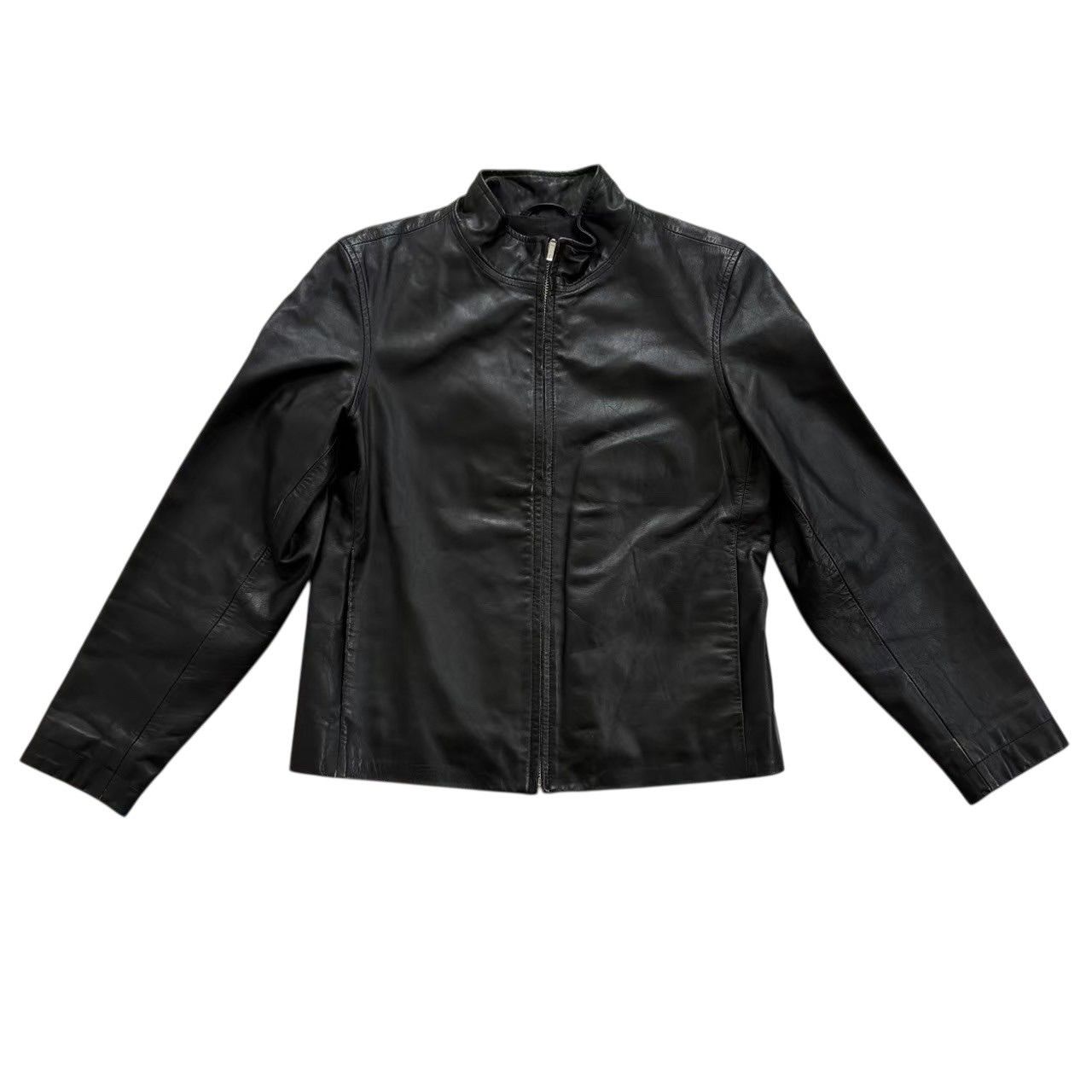 GAP ギャップ レザージャケット 黒 シングルライダー アウター 上着