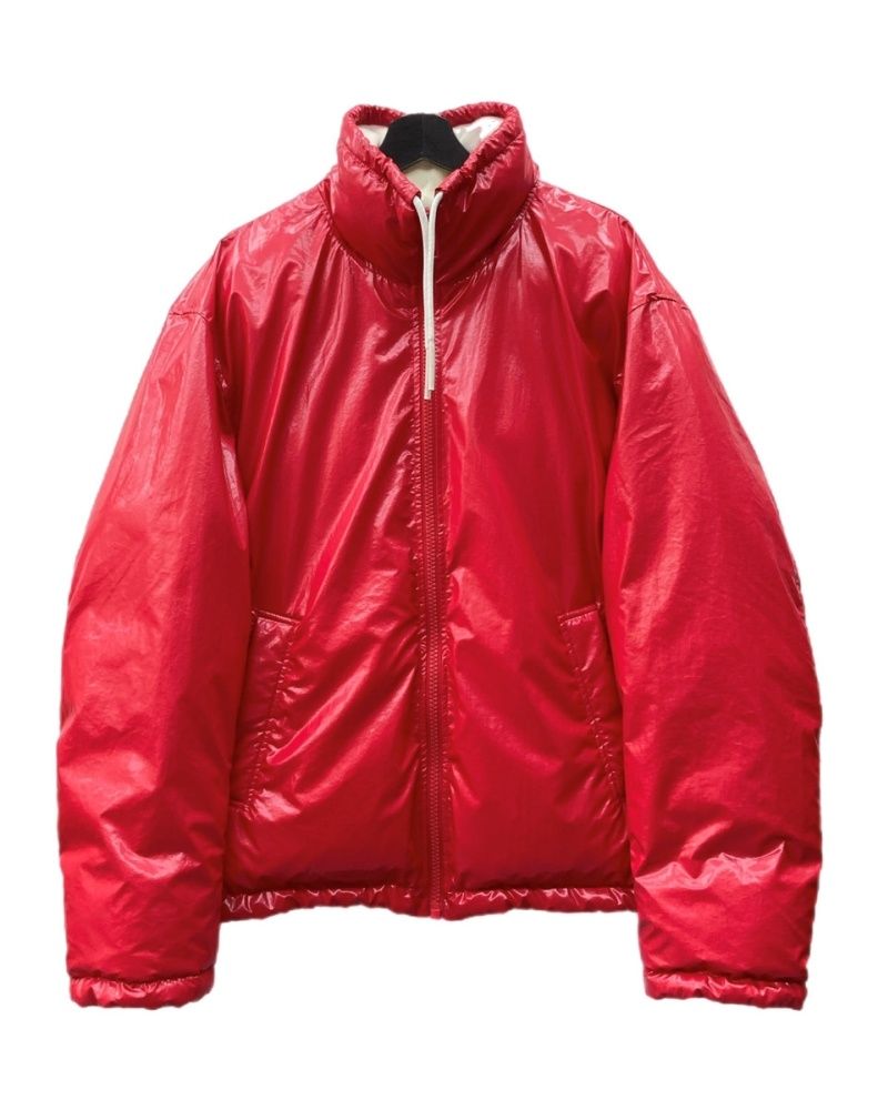 ディーゼル DIESEL W-JUPITER リバーシブル パデッド ジャケット ジップアップ アウター デカロゴ 赤 A06292 ジャケット ロゴ レッド Mサイズ 104MT-1436