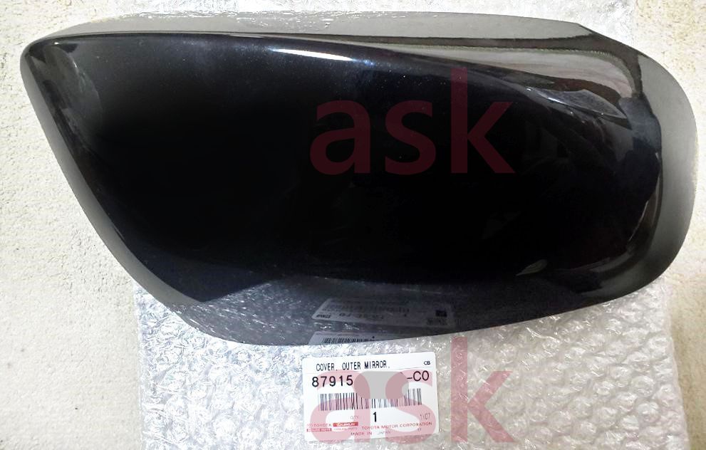 トヨタ カローラクロス用 サイドミラー ドアミラーカバー 左右セット 黒 ブラック TOYOTA COROLLA CROSS 純正部品