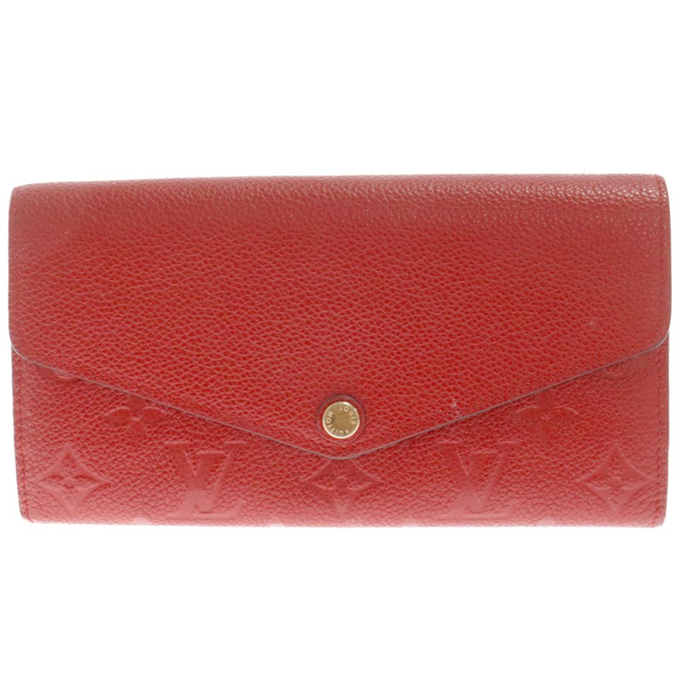 LOUIS VUITTON (ルイヴィトン) アンプラント ポルトフォイユ サラ ロングウォレット 二つ折り長財布 M61181 レッド