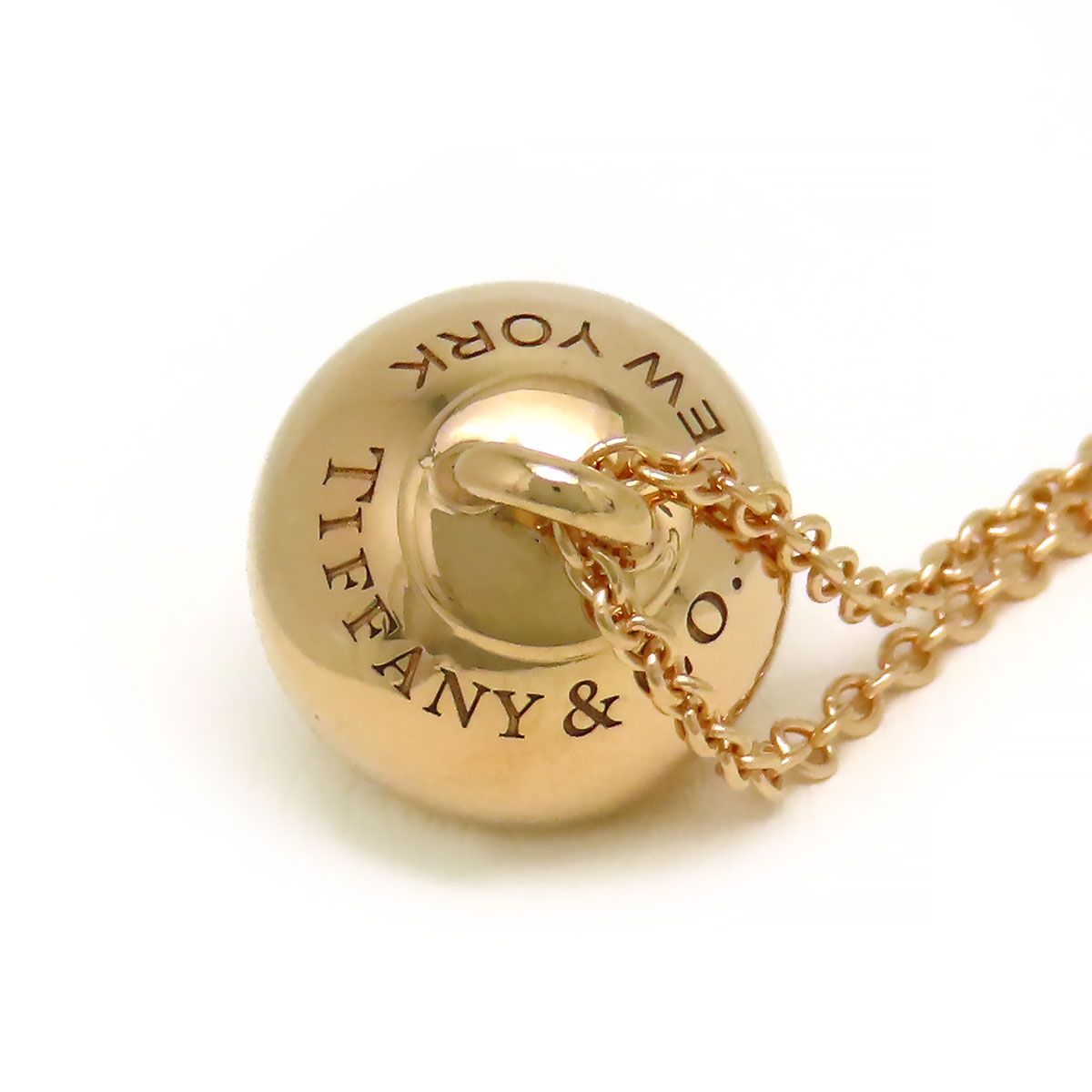 Tiffany & Co. K18 Au750 パドロック ネックレス 箱付き A