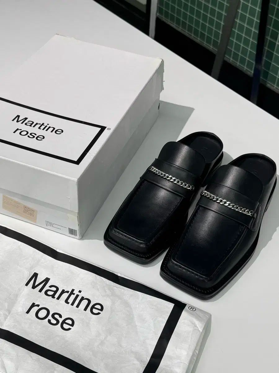 MARTINE ROSE マーティン ローズ スクエアトゥ ミュール