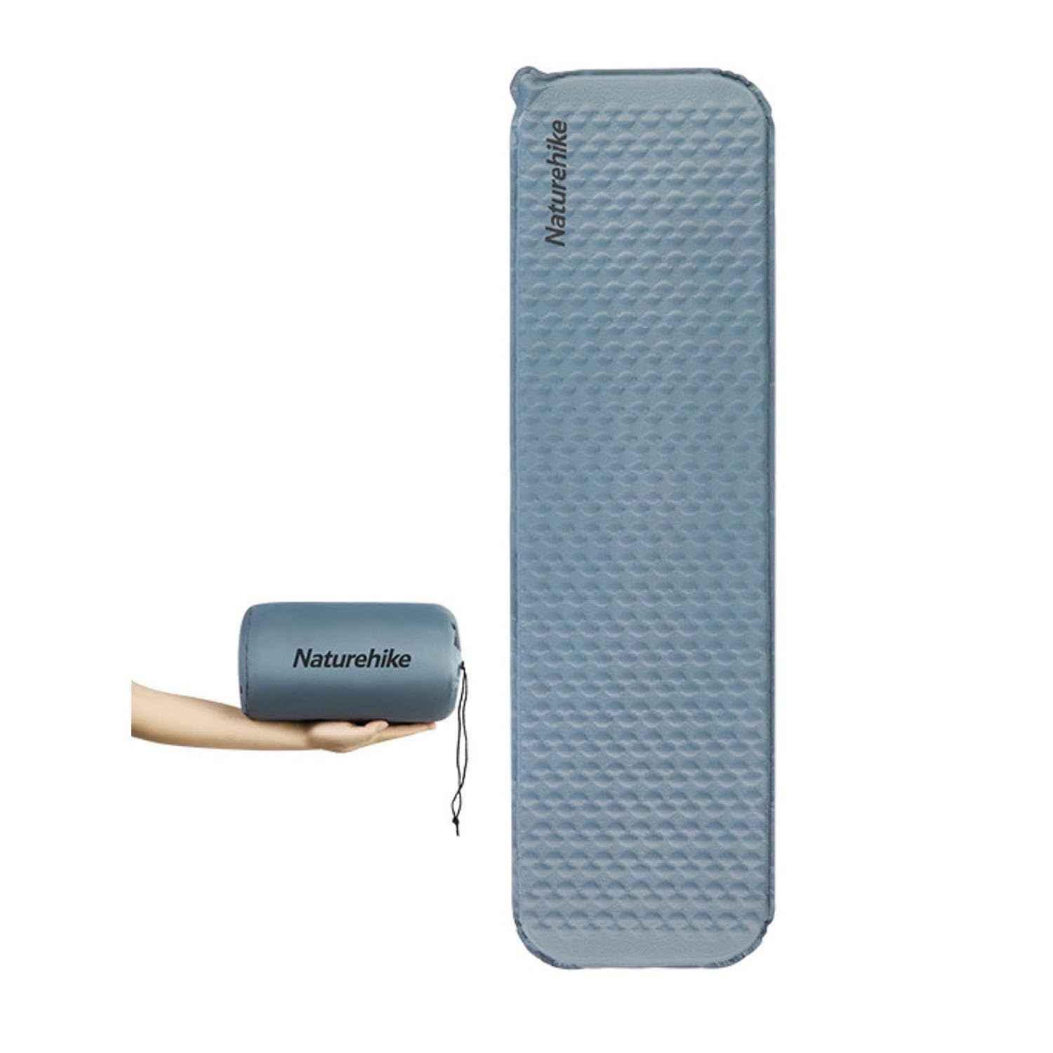 Naturehike R2.1 エアーマット 自動膨張 超軽量490g 厚手 防水防潮 通気性 汗が溜まらない 両方向バルブ よい寝心地 肌に優しい ソフト 四季使用 夏用 収納袋付き コンパクト 携帯便利 ミイラ型 方型 キャンプ用 登山 徒歩 アウトド
