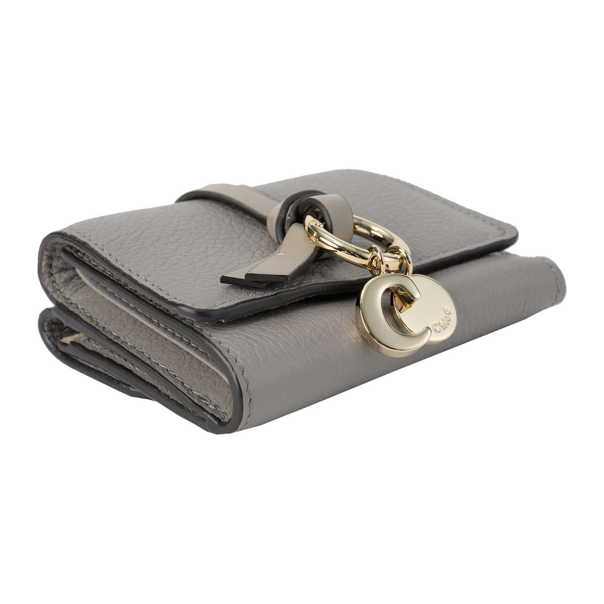 新品 クロエ Chloe 3つ折り財布 アルファベット カシミアグレー - メルカリ