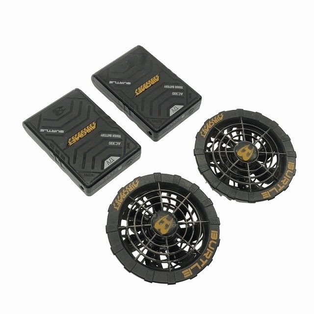 品セット BURTLE バートル 17V エアクラフトバッテリー AC300×2 ファンユニット AC310|311 黒 ファン|充電ケーブル117383 USTAUSTRALIA_COM_AU