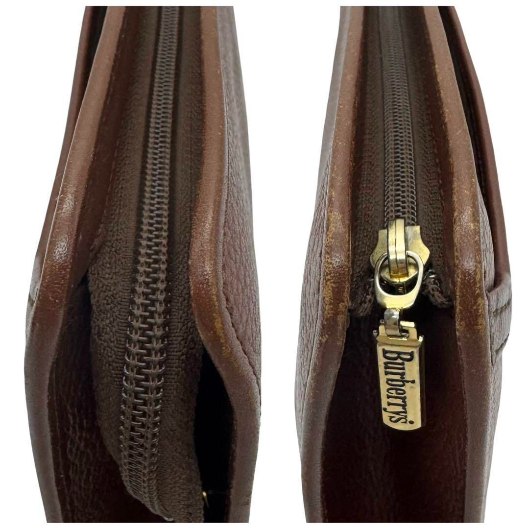 【新品未使用】BURBERRY/バーバリー　スラックス　ノバチェック　現行モデル Burberrys バーバリーズ レザー ノバチェック クラッチバッグ