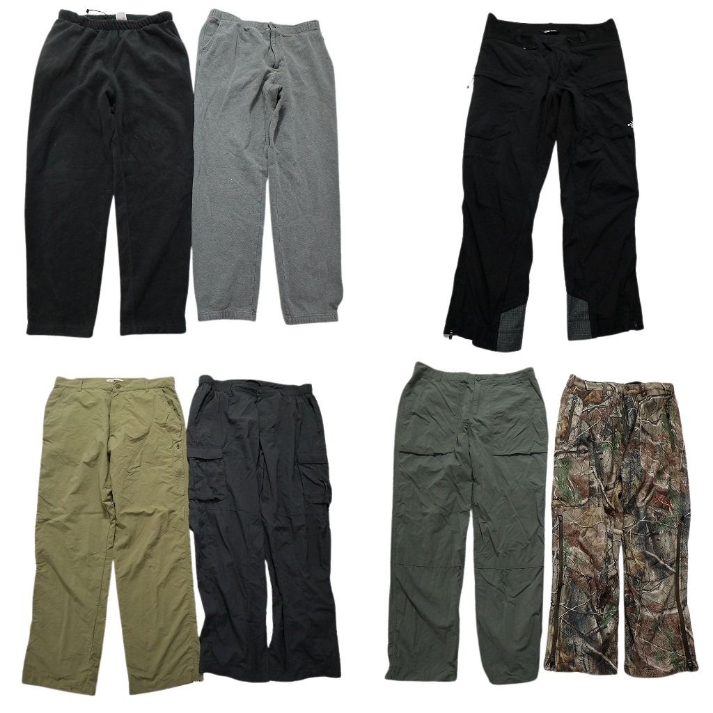 古着卸 アウトドアブランド パンツ MIX 7枚セット メンズ L 36 38 ノースフェイス コロンビア カベラス 古着 NC0777