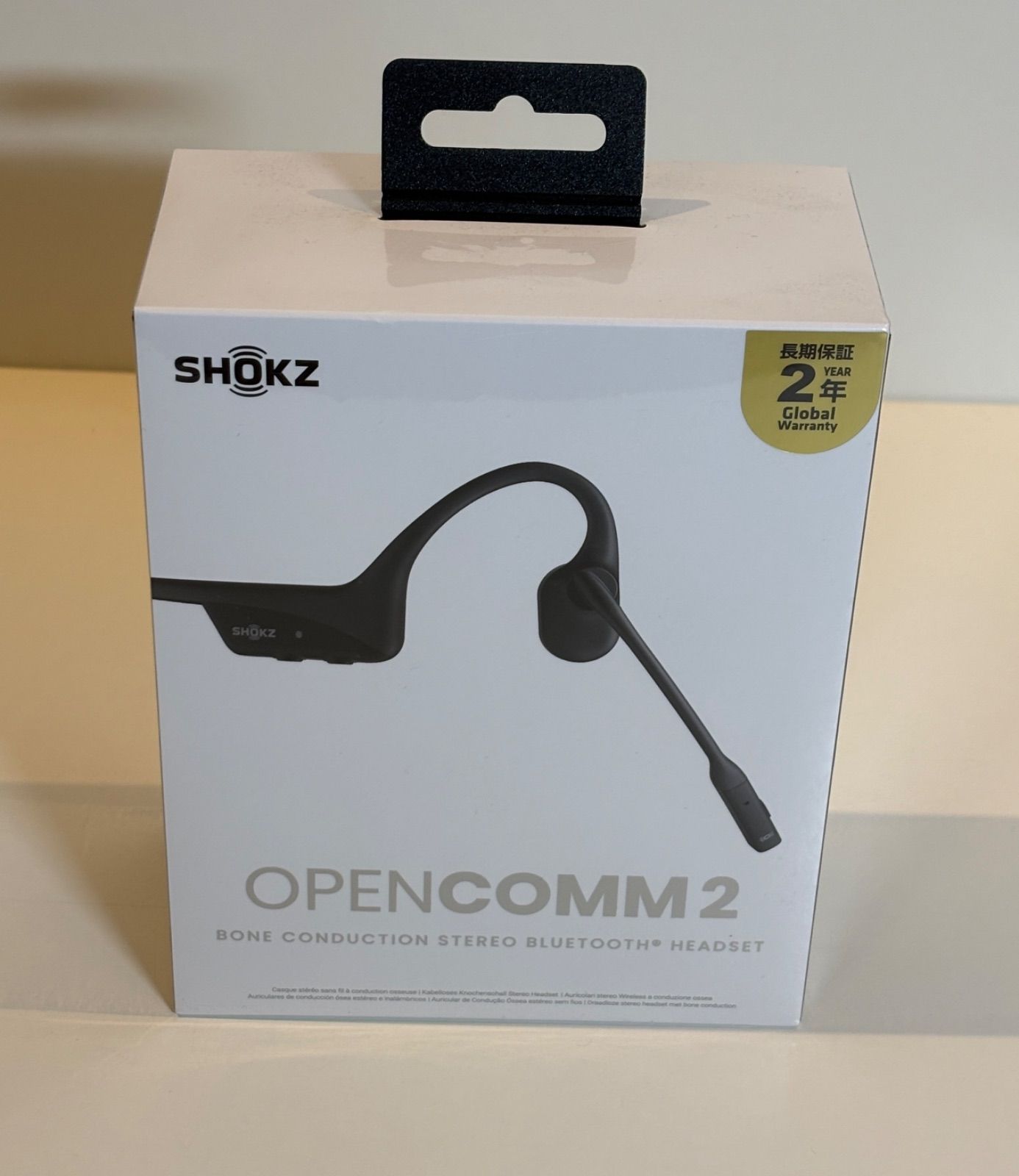 SHOKZ OpenComm2 Black SKZ-EP-000022 ブルートゥースイヤホン
