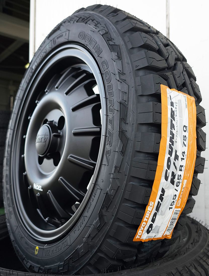 送料込☆TOYOオープンカントリーR/T☆155/65R14☆ハイゼットエブリィ OPEN COUNTRY オフ系 軽トラ 軽バン 箱バン 14インチ タイヤ