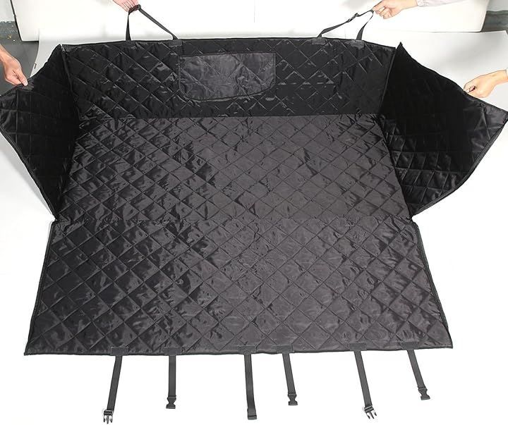 METYOUCAR 互換品 ランドローバー ディフェンダー 110 2020～2025に適用 ペットマット ペット用 ドライブシート車ペットシート 後部座席 取付簡単 折り畳み式 汚れ防止 防水 耐摩 滑り止め 内装パーツ カスタム アクセサリー