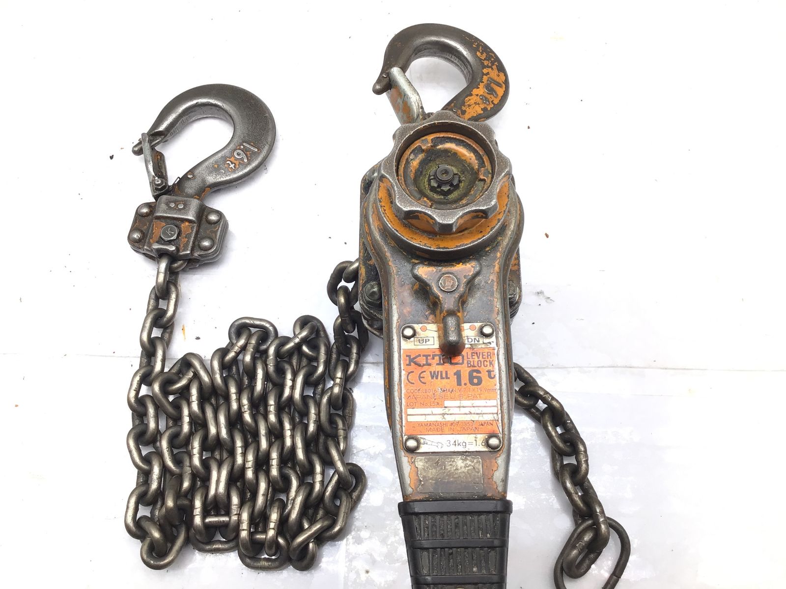 品 KITO|キトー レバーブロック1.6ｔ LB016L5A型 IT0AOFNQNI18 エコツール笠寺店 M02