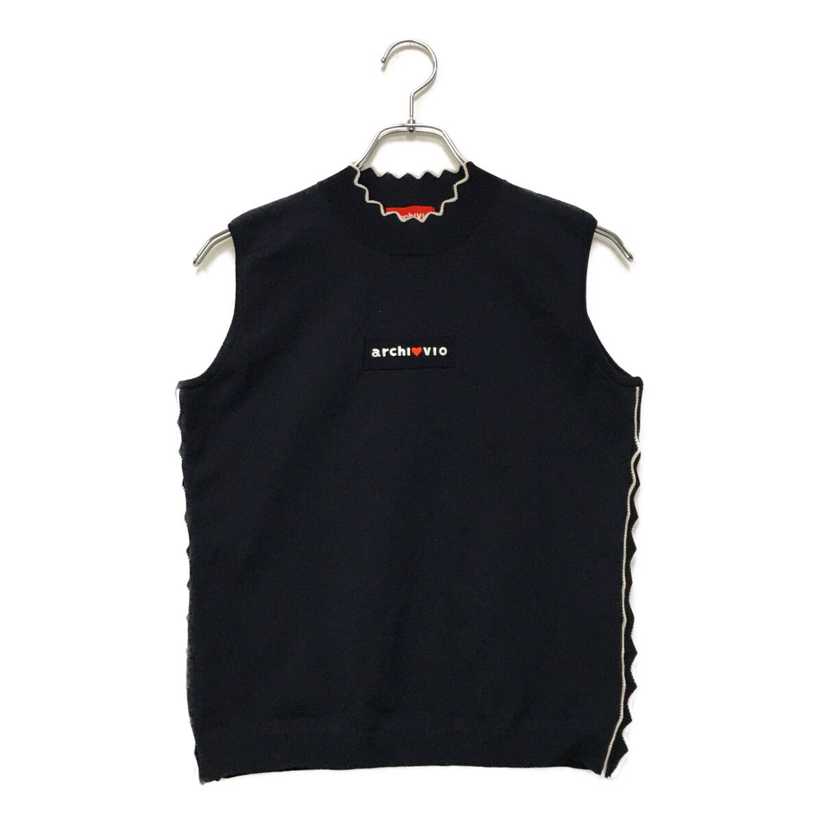 中古 レディース アルチビオ archivio ベスト 38(M) 紺 ネイビー 2022年モデル ニット 軽量