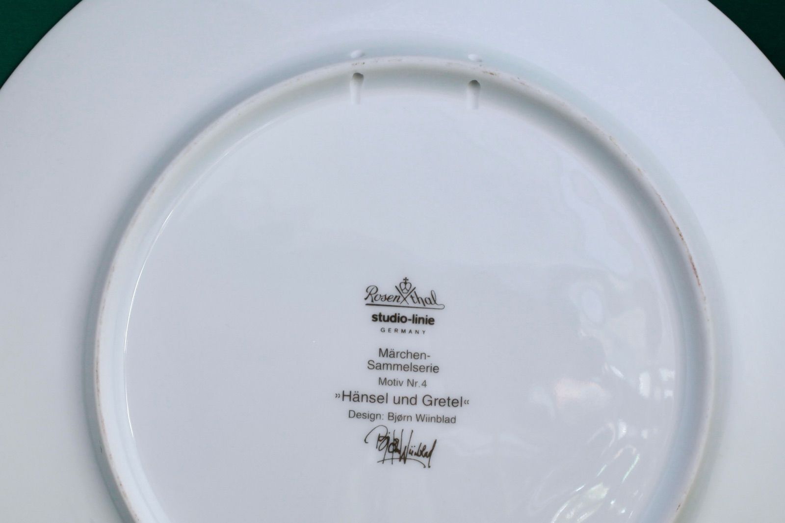 ローゼンタール ビョルン・ヴィンブラッド飾り絵皿「ヘンゼルと