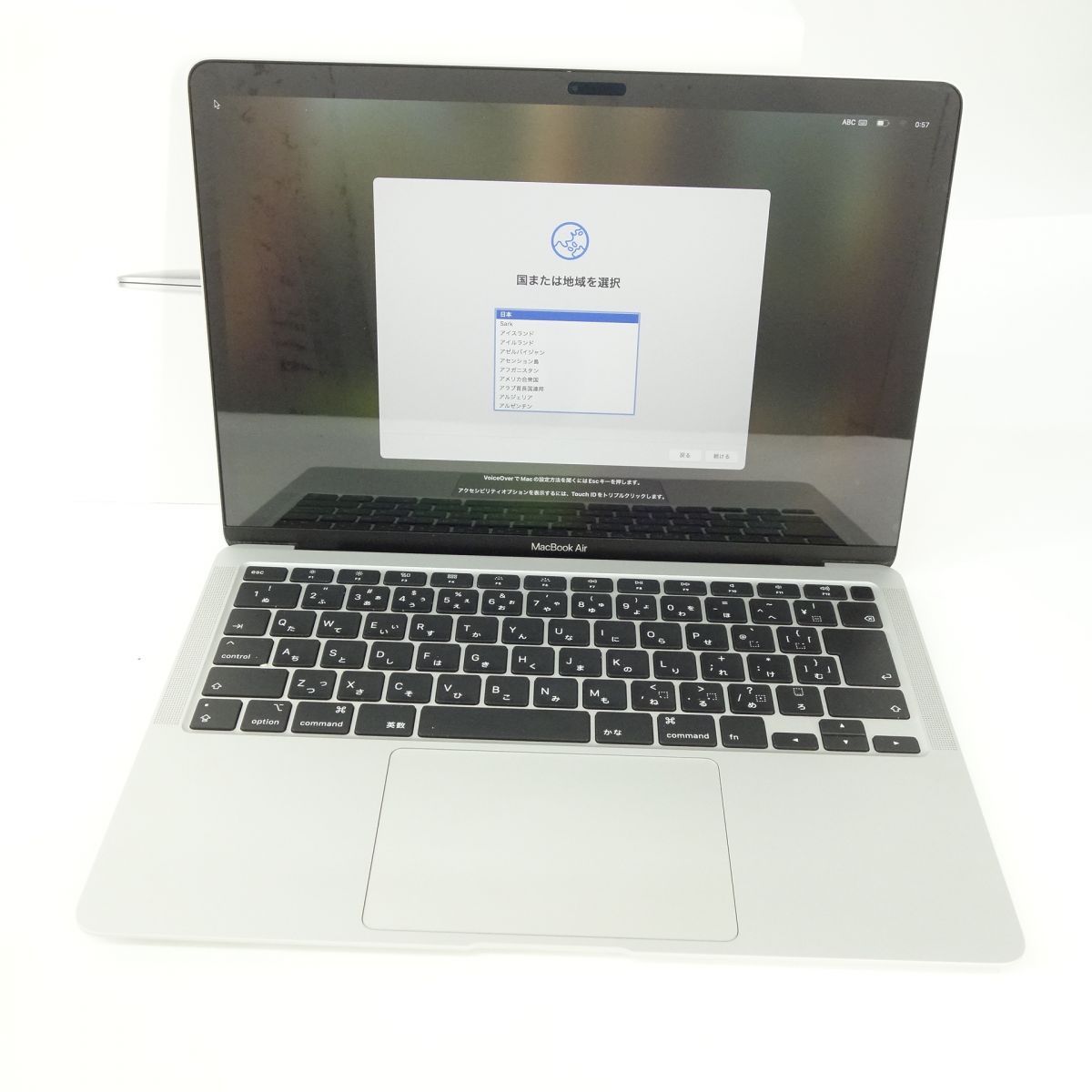 Apple MacBook Air 13インチ 2020 MWTK2J/A シルバー 8GB/SSD Apple MacBook Air 13インチ 2020 MWTK2J/A シルバー 8GB/SSD