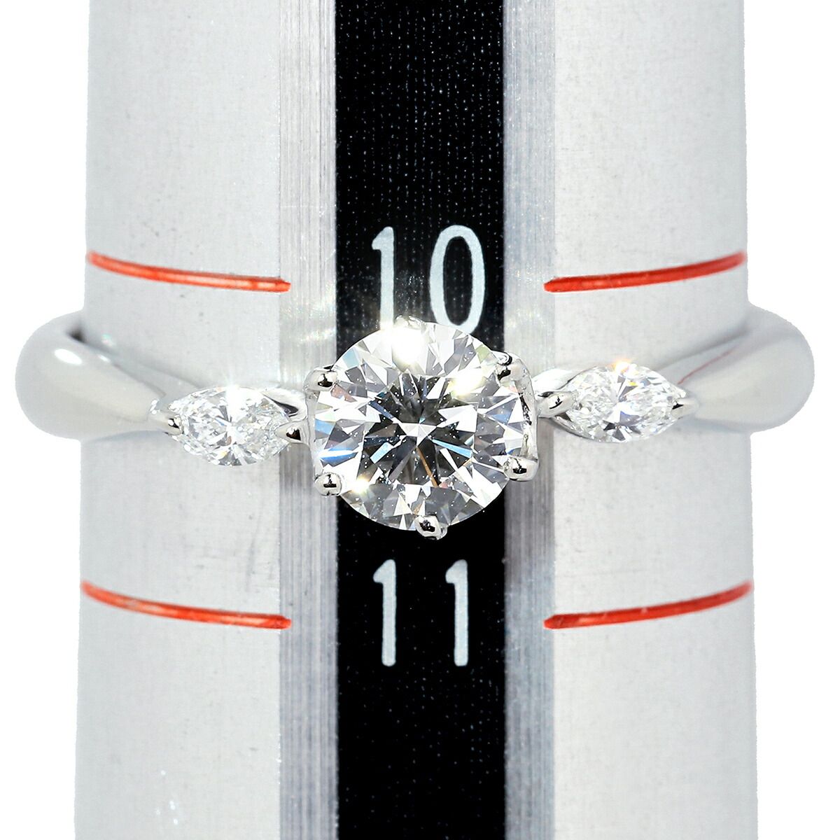 PT900 プラチナ ダイヤモンドデザインリング F-VS2-Excellent ダイヤモンド 0.435ct プラチナ Pt900 リング Fカラー VVS-2 EXCELLENT