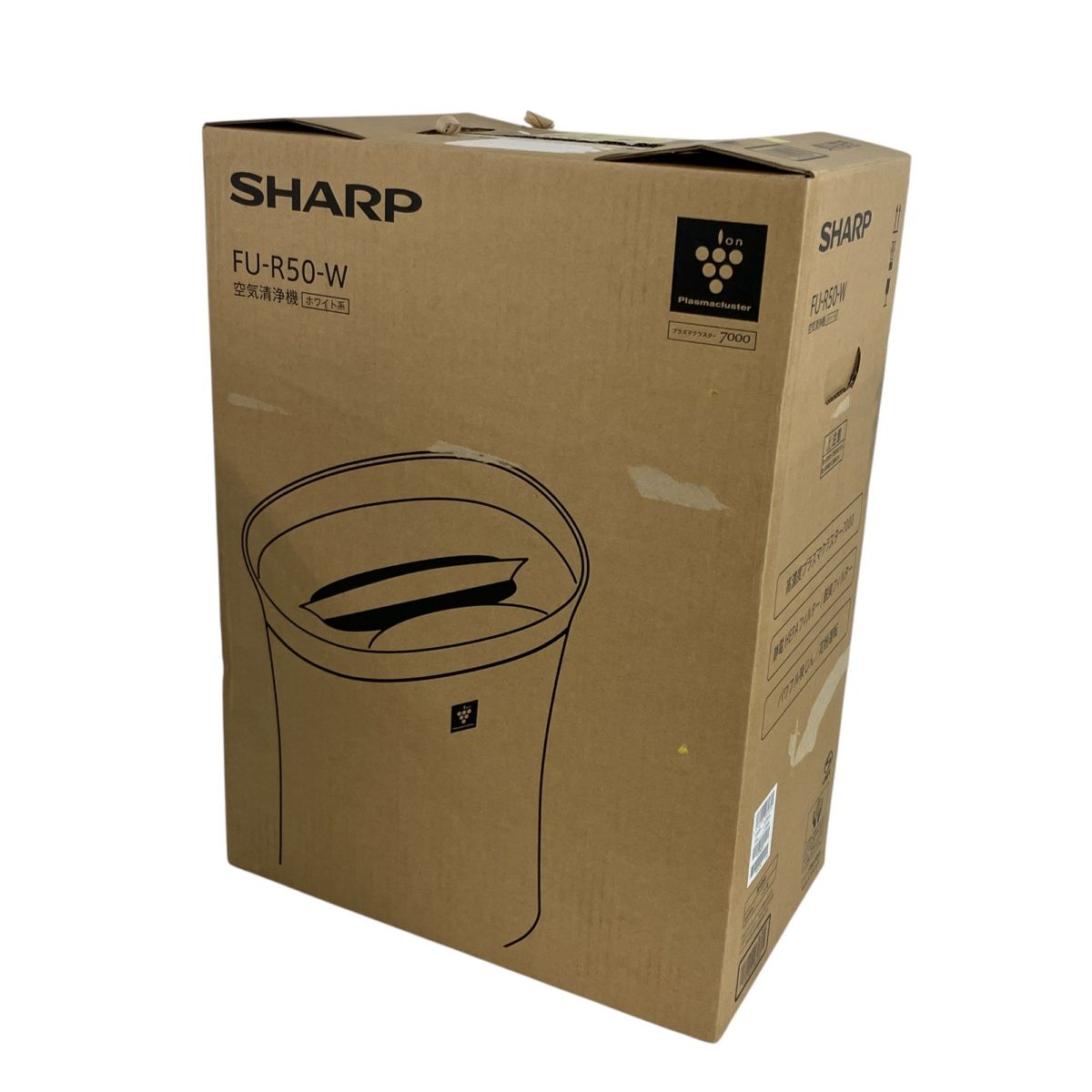 SHARP FU-R50-W 空気清浄機 ホワイト プラズマクラスター 2023年