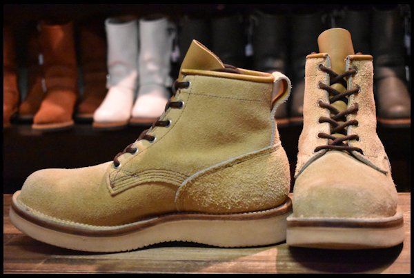 【UK7.5 良品 HOBO別注】VIBERG ヴァイバー BOBCAT ボブキャット ラフアウト サンドスエード レースアップ ヴァイバーグ ブーツ  HOPESMORE【DJ238】