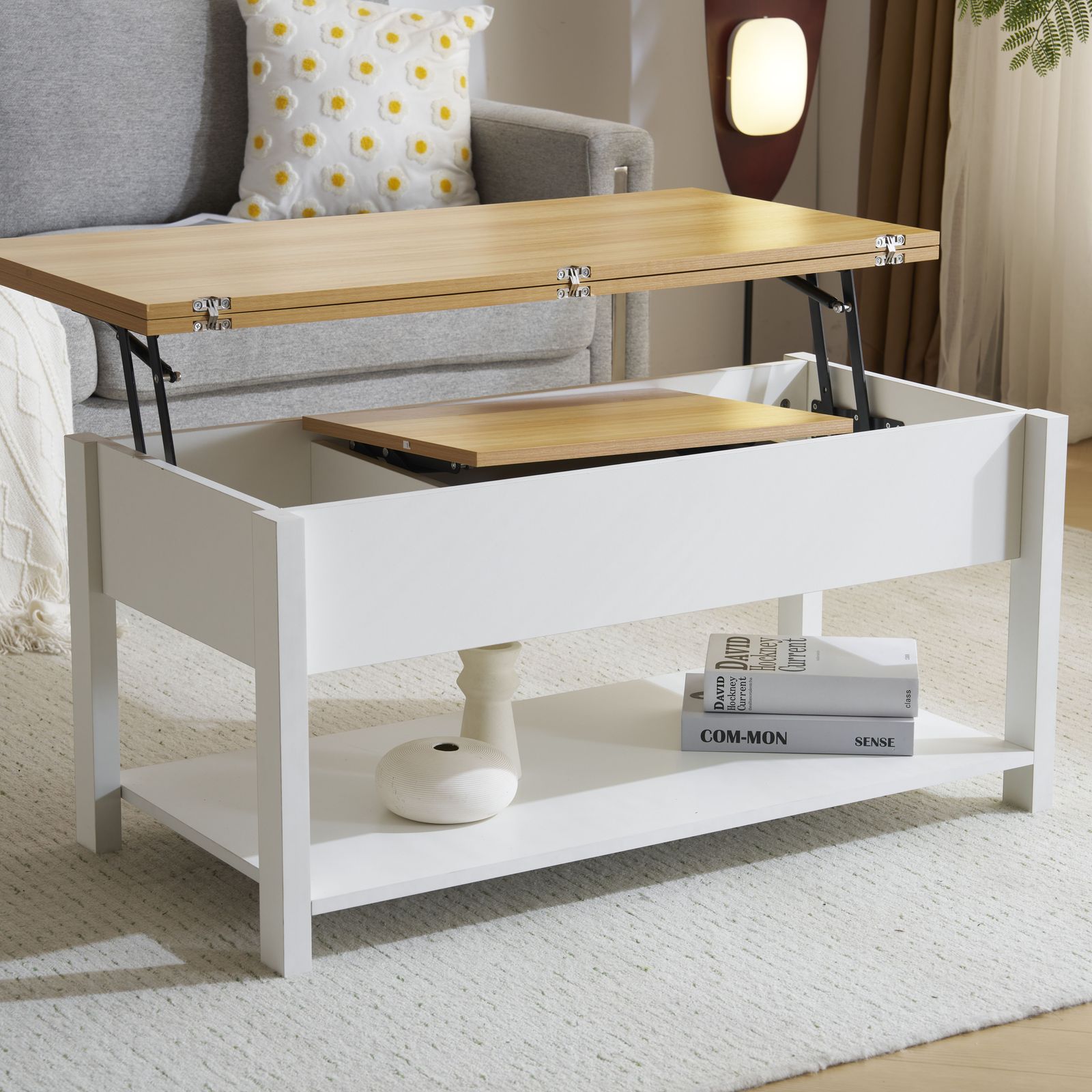 ローテーブル 収納付き テーブル センターテーブル 収納付き 天板昇降