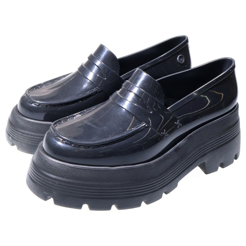 UNDERCOVER アンダーカバー ×MELISSA メリッサ ラバー 厚底 ローファー ブラック レディース