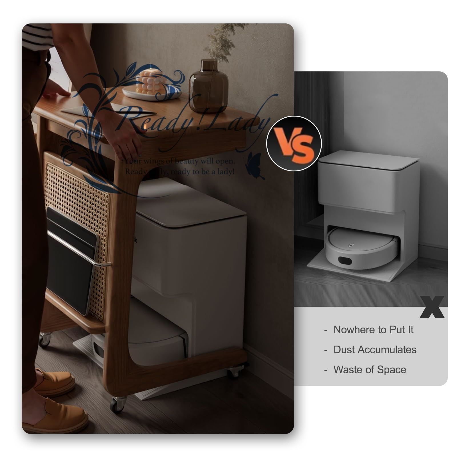 ロボット掃除機用スタンドキャビネット