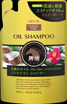 大人気商品  ディブ 3種のオイル シャンプー（馬油・椿油・ココナッツオイル） 400ＭＬ 【 シャンプー 】ディブ ３種のオイル シャンプー ４００ＭＬ×24点セット  tt 