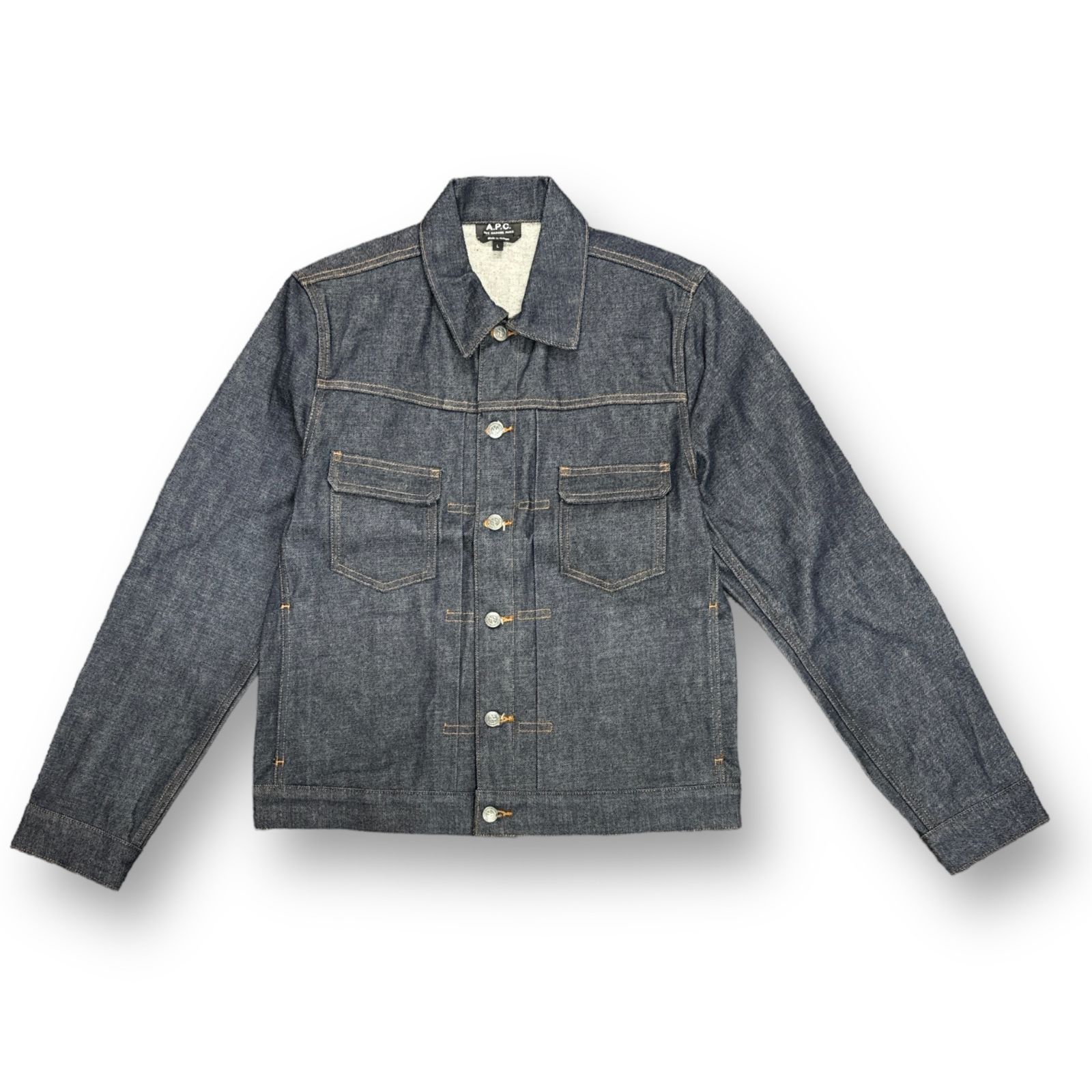 A.P.C リジットデニムジャケット Gジャン ブルゾン アーペーセー L