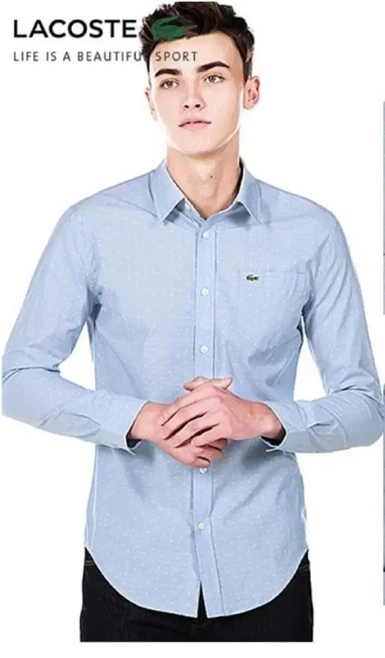 LACOSTE ラコステ メンズ オックスフォード スリムフィットシャツ
