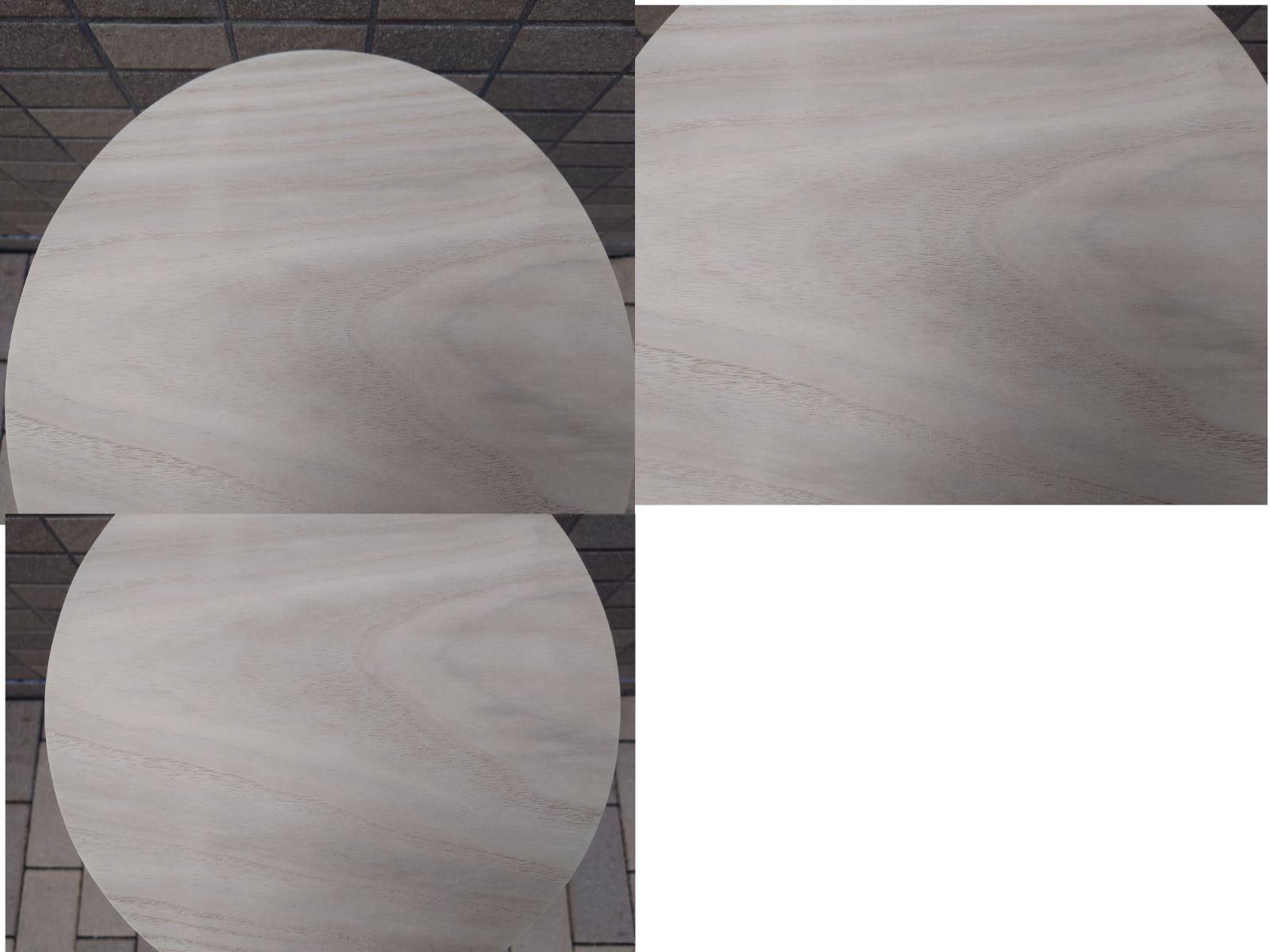 逢絢亭】茶道具 棚物 丸卓 組立式 利休好写 トップ 木地 木製 昇雅作