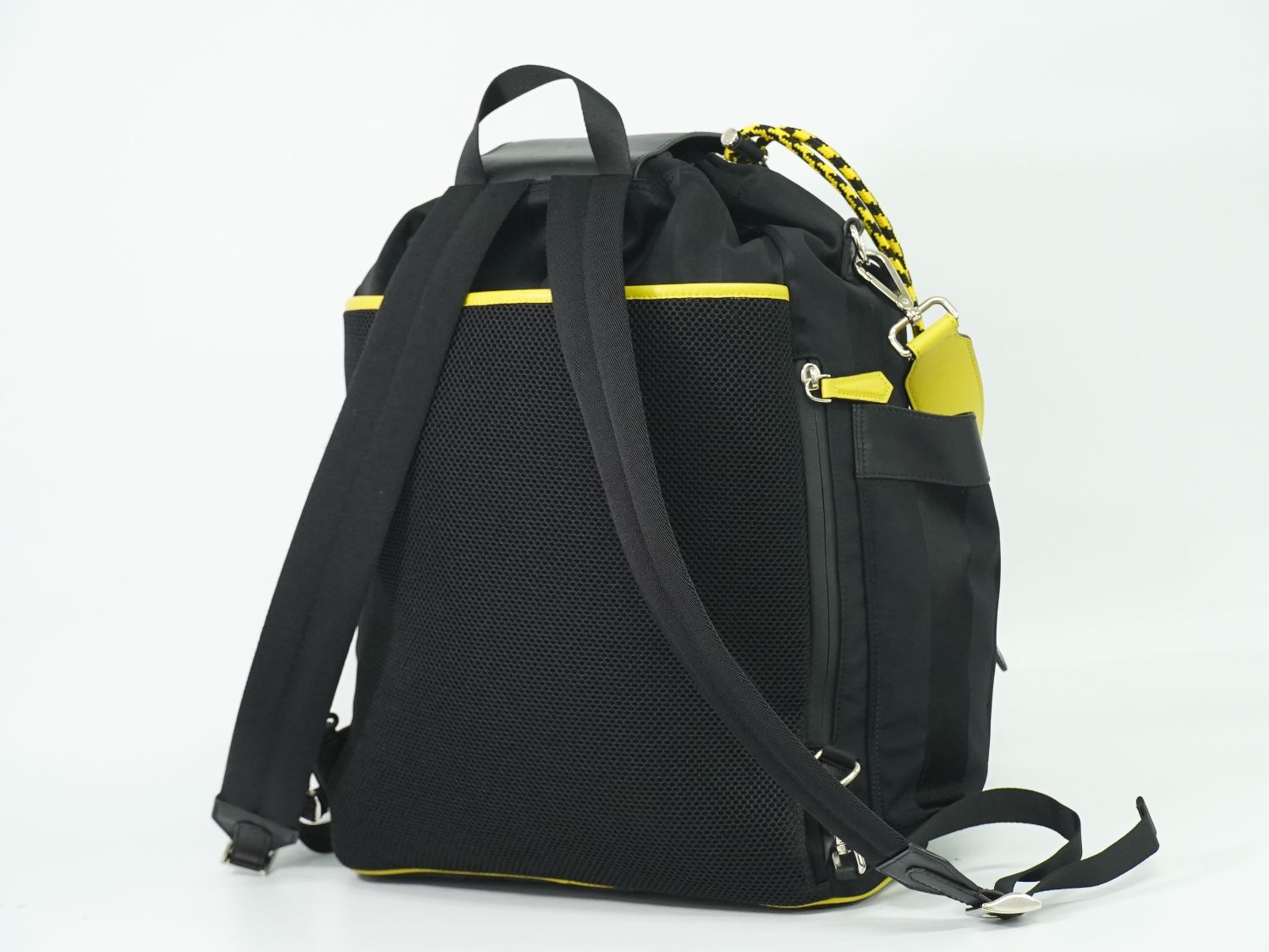 FENDI フェンディ バックパック 7VZ056 ブラック イエロー リュック
