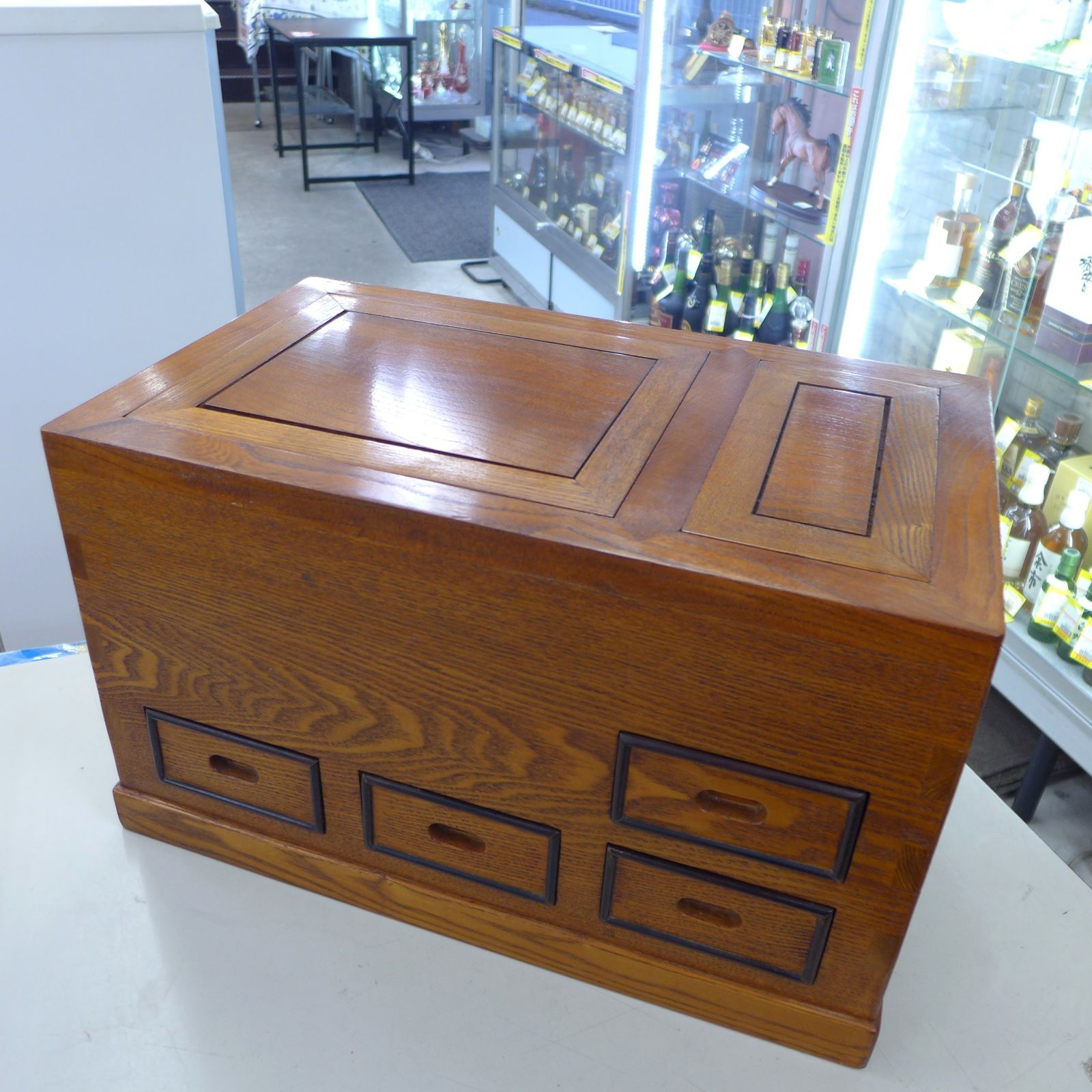 中古品 天然木 木製 欅 無垢材 豆火鉢 火鉢 昭和レトロ 公田店