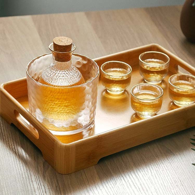 6点セット】酒器セット 冷酒器 ガラス製 徳利 杯 おちょこ 冷酒グラス 日本酒 熱燗 冷酒 とっくり ぐい呑み おしゃれ シンプル 保温 保冷 盃  上品 高級感 ゴールド 金 プレゼント 贈り物 #sour3816 - メルカリ