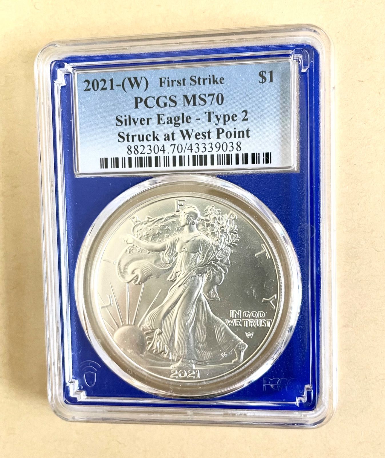 ☆PCGS最高鑑定☆ 2021アメリカ イーグル銀貨 PCGS MS70 Silver Eagle