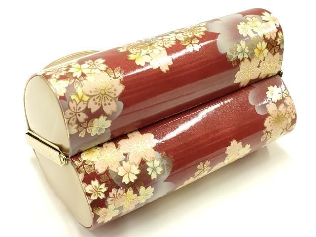 和装用バッグ アイボリー 円形模様 平和屋着物▽和装小物 和装バッグ2点セット ハンドバッグ 振袖用