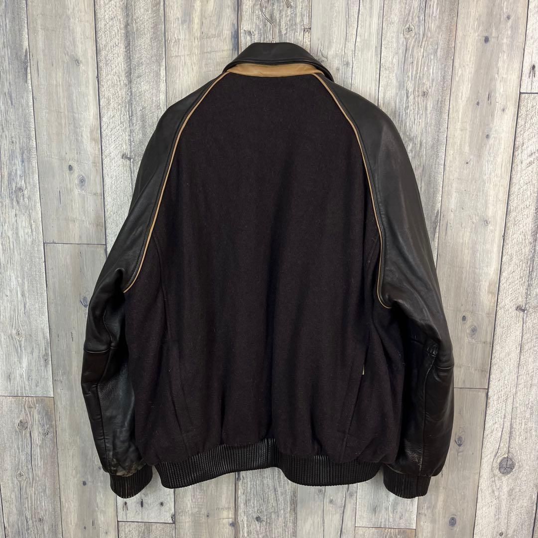 OLD AZZURE LEATHER アズール 本革 レザージャケット 2XL