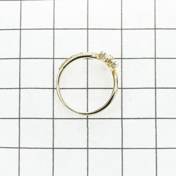 K18YG ローズカット ダイヤモンド リング 0.36ct フラワー - メルカリ