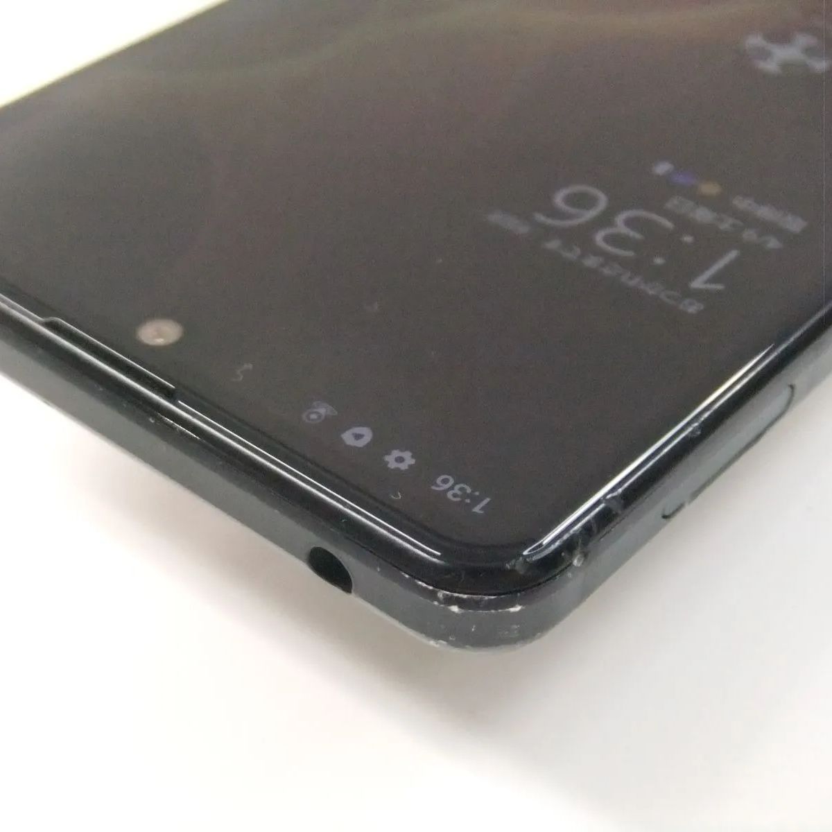 【中古】 AQUOS sense5G A004SH ブラック SoftBank SIMロック解除済