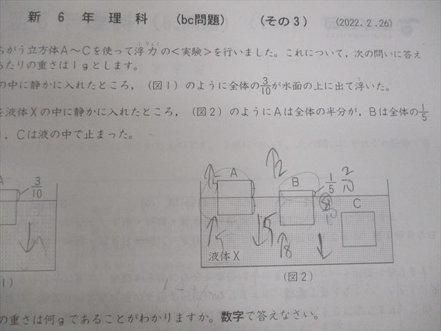 四谷大塚 小6 予習シリーズ上 Bコース 2022年実施 国語/算数