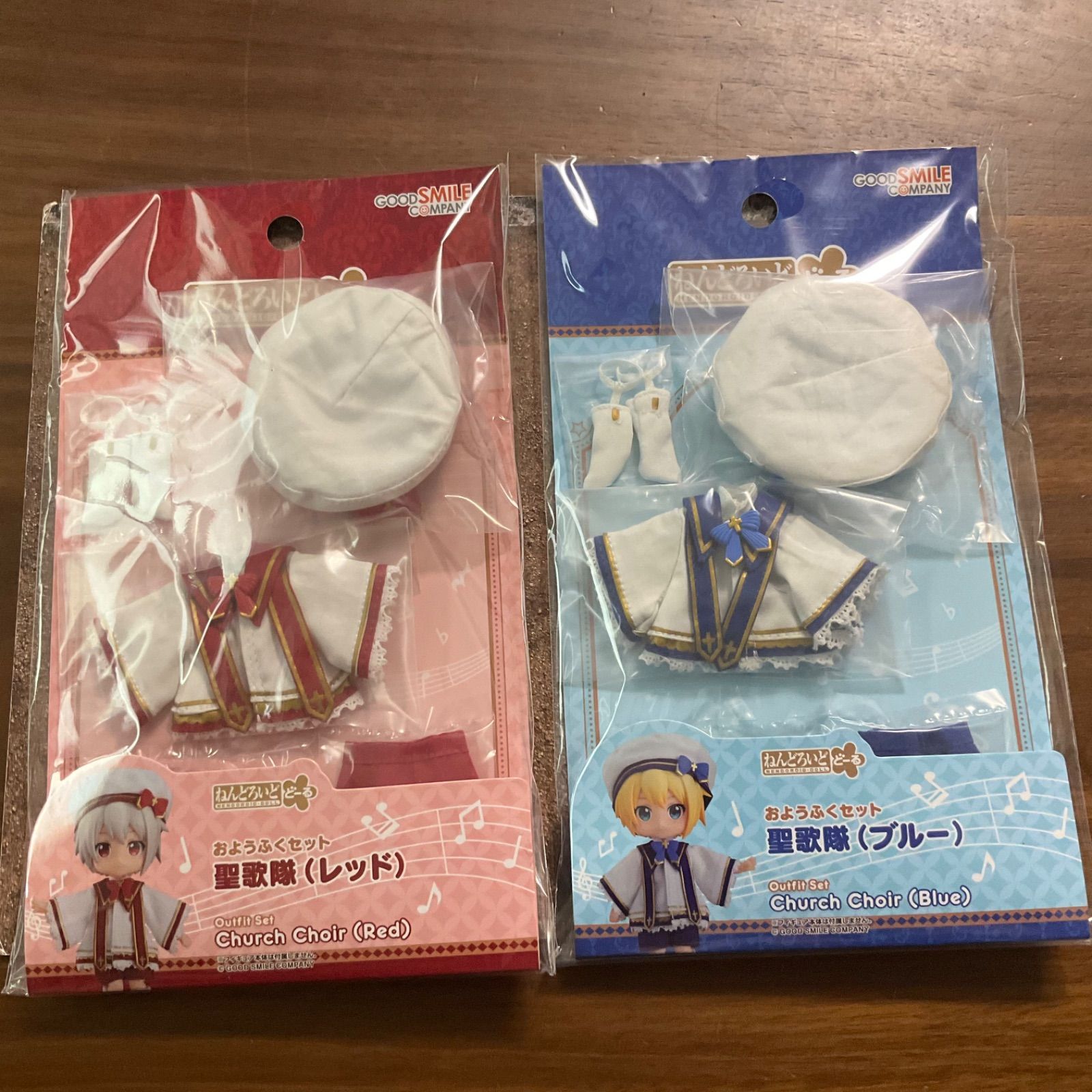 未開封 ねんどろいどどーる おようふくセット 聖歌隊 ブルー レッド 