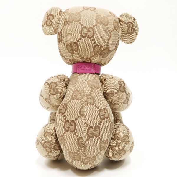 GUCCI テディベア GGキャンバス ぬいぐるみ ベージュ くま 美品 グッチ
