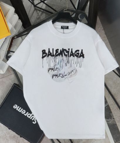 Balenciaga 2024サマーシューズ+タッセルプリントレター半袖