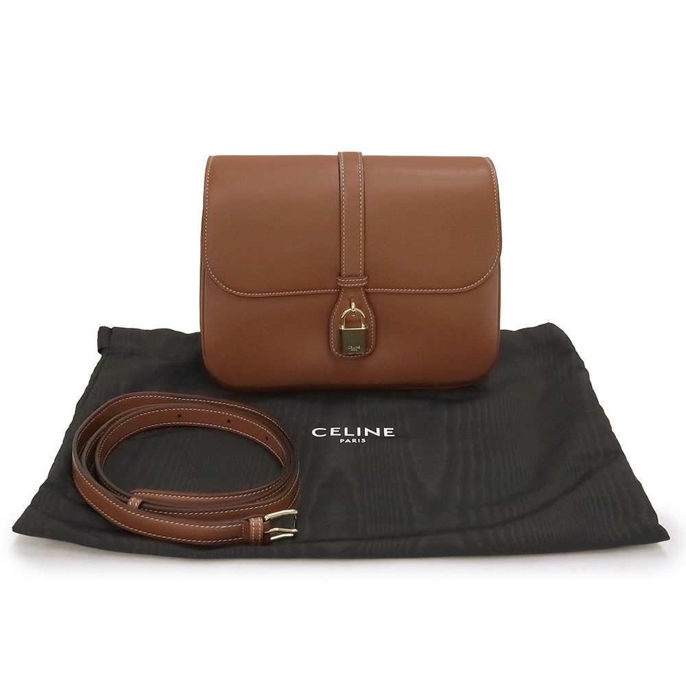 CELINE ミディアム タブー ショルダーバッグ アンスラサイト セリーヌ ミディアム タブー ショルダーバッグ 斜め掛け カーフ