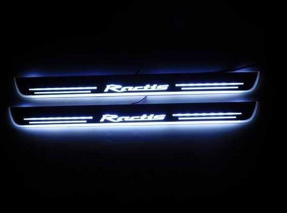 Ractis スカッフプレート ラクティス NCP120 LED 流れる 白