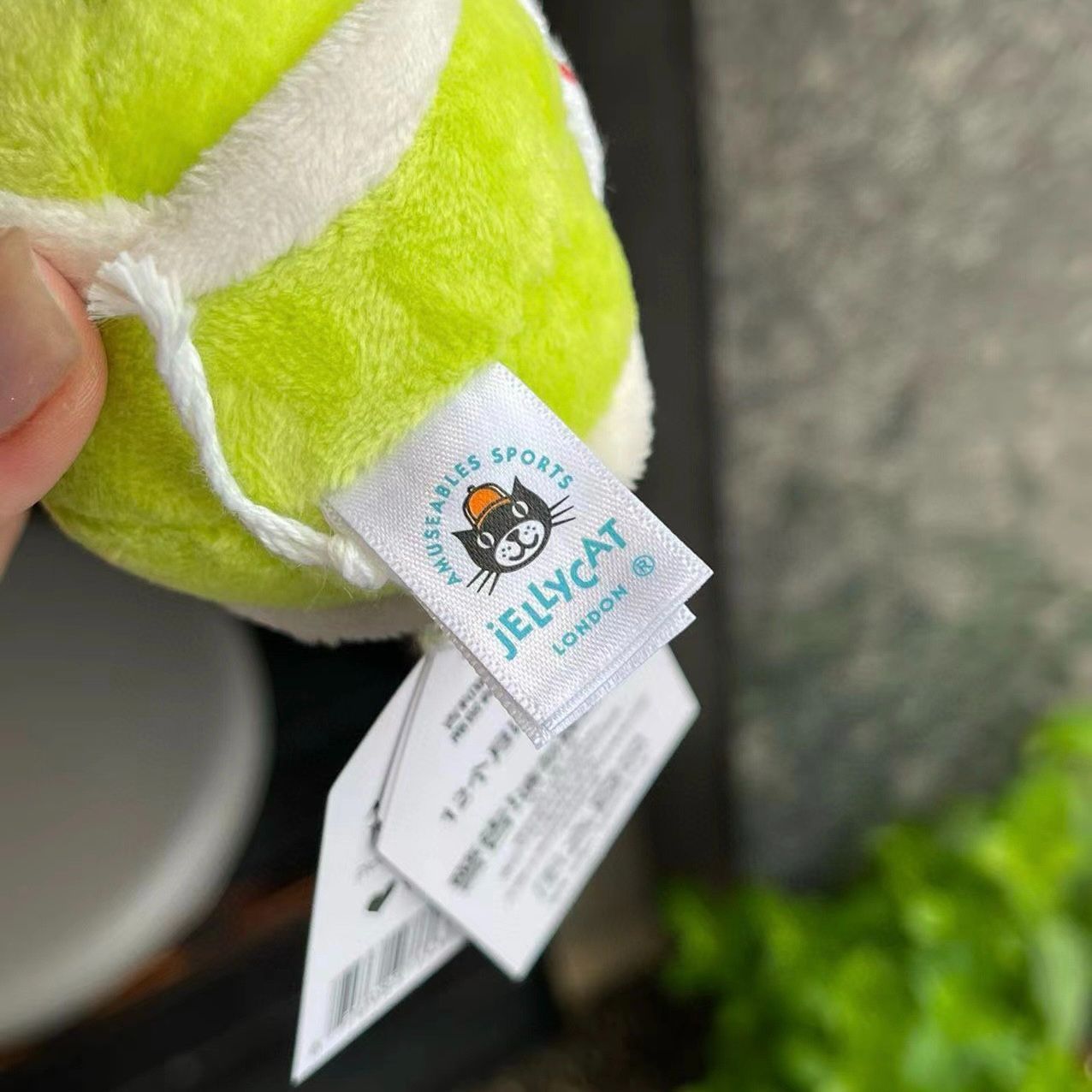 新品　ジェリーキャット　テニスボール　ぬいぐるみ　バッグチャームキーホルダー袋付 楽天市場】jellycat ジェリーキャット ベースボール テニス