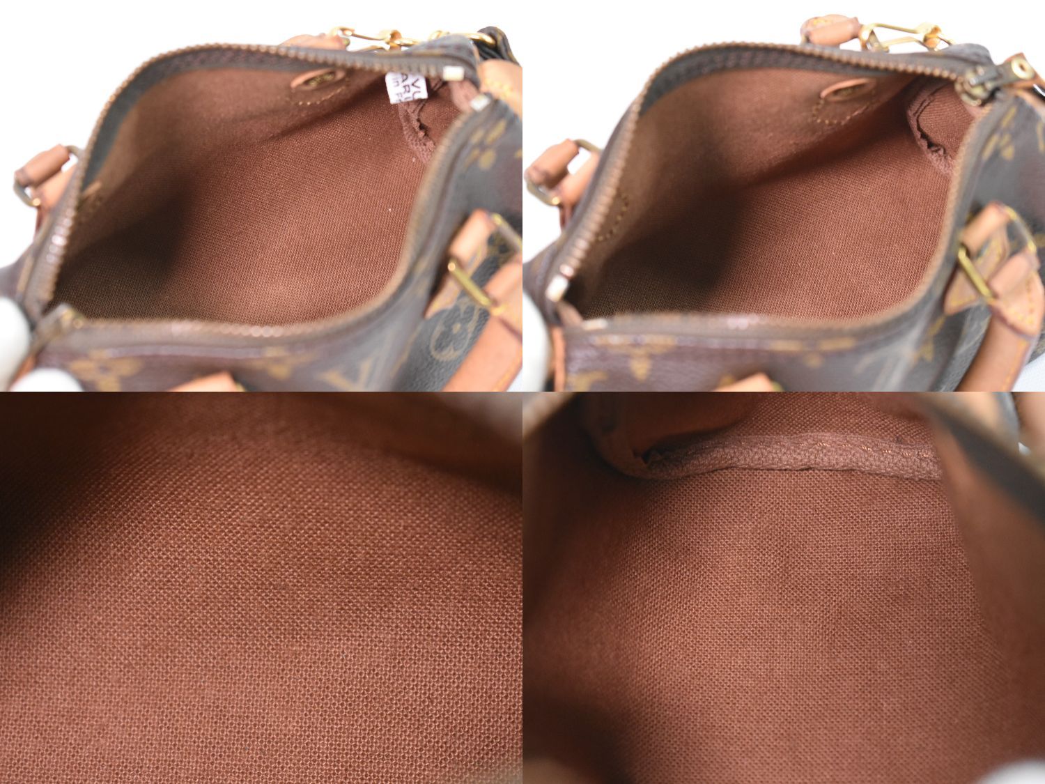 本物 ルイヴィトン LOUIS VUITTON LV ミニスピーディ モノグラム 2WAY ショルダーバッグ ハンドバッグ ポシェット ブラウン M41534 ビトン バッグ 中古 LOUIS VUITTON - 本物 ルイヴィトン LOUIS VUITTON LV ミニスピーディ