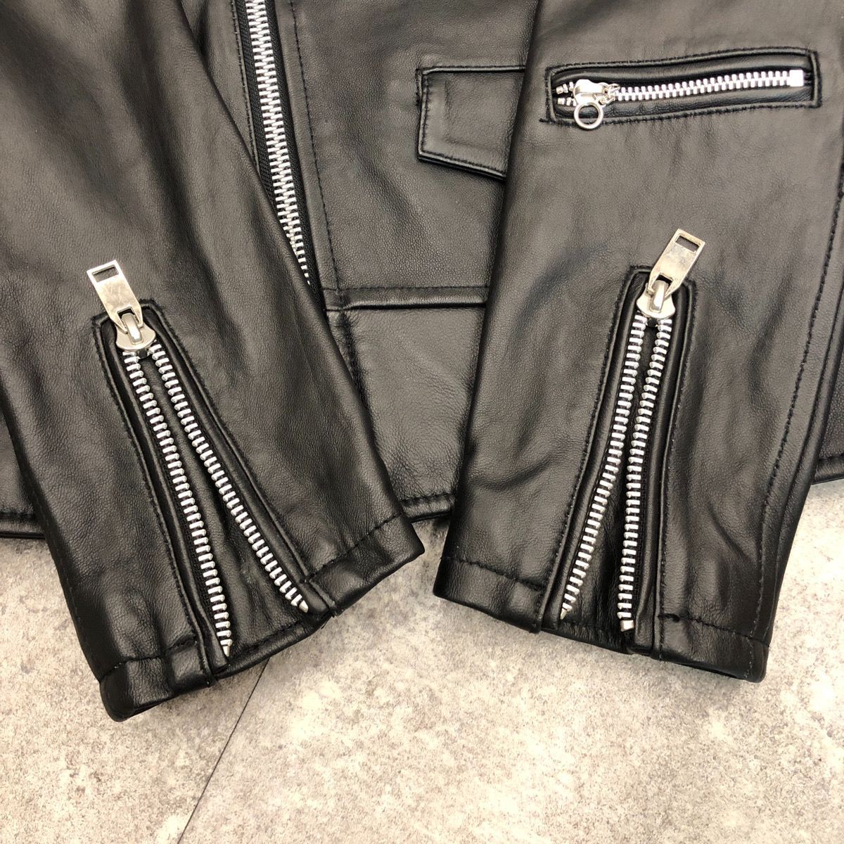 美品 JACKROSE ダブルライダース ジャケット ラムレザー 4 XL JACKROSE ジャックローズ ダブルライダースジャケット