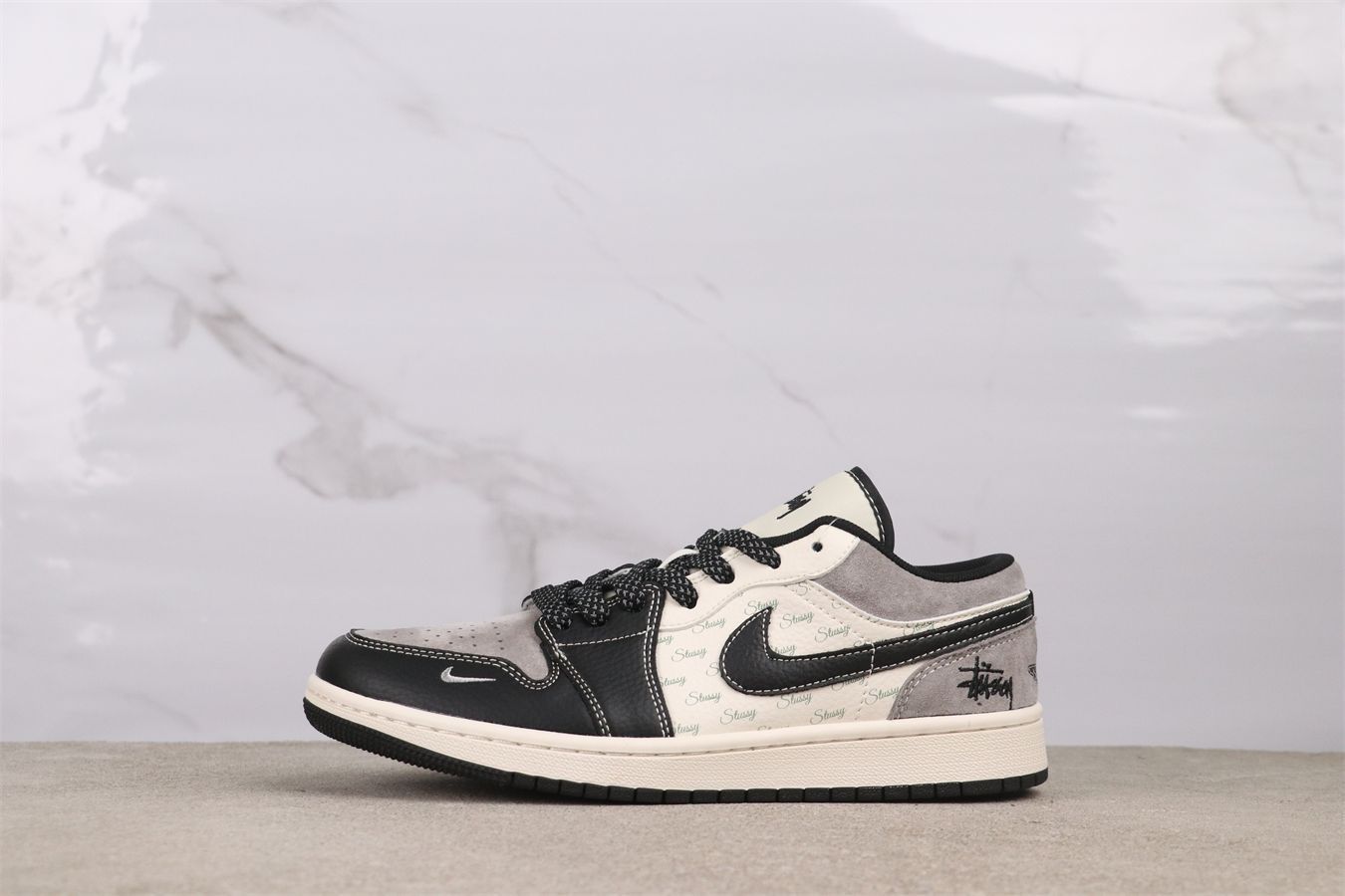 今日 Air Jordan 1 XS6086 - 016 ブラックグレー-MM輸入2