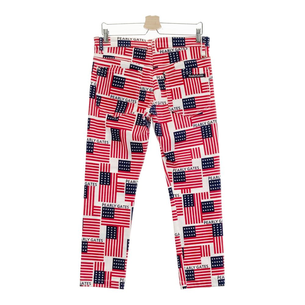 PEARLY GATES パーリーゲイツ ロゴ総柄 ストレッチパンツ 4 パーリーゲイツ PEARLY GATES 総柄 ストレッチパンツ サイズ4 【公式通販】