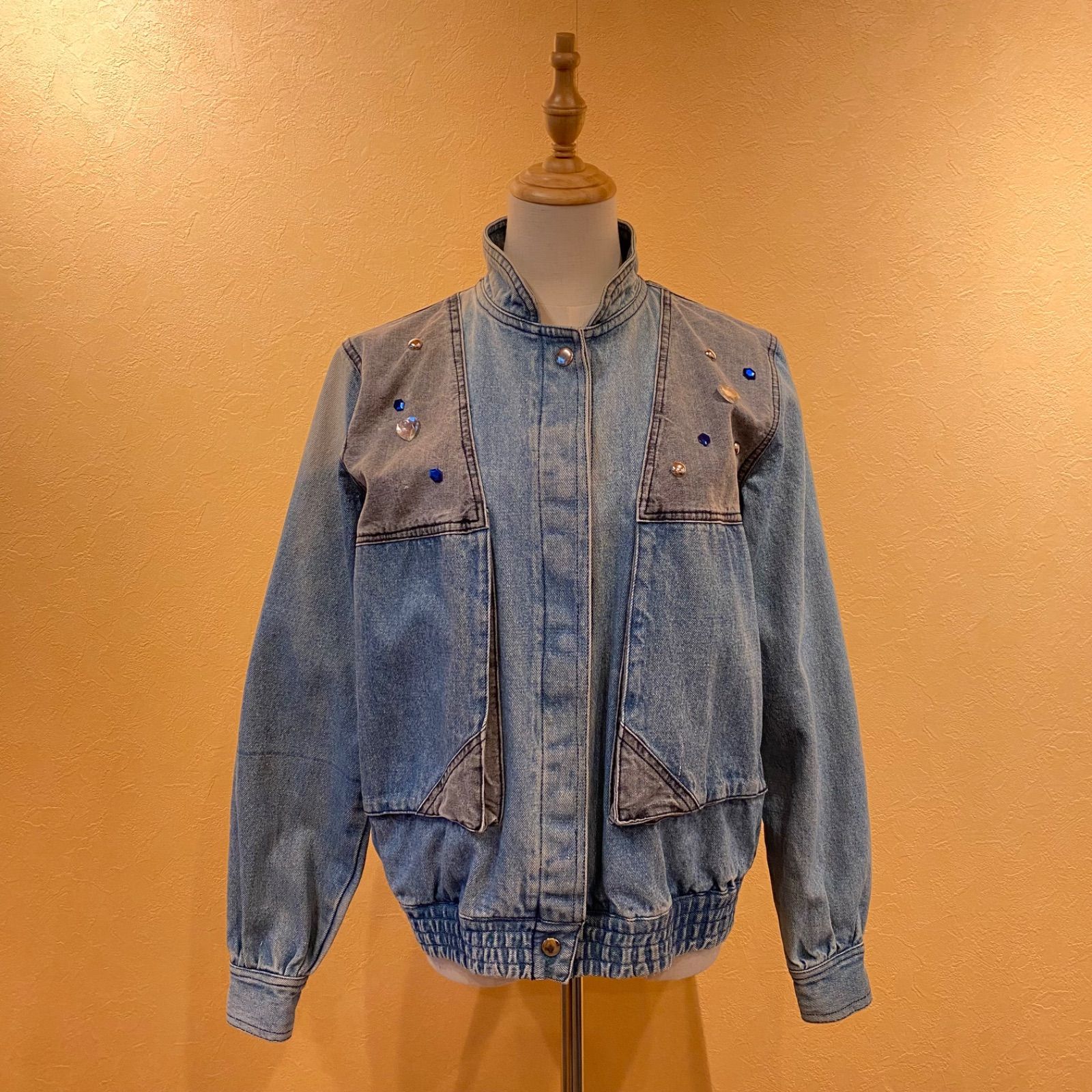 itimi ダメージフリンジデニムジャケット リメイク古着 used itimi ダメージフリンジデニムジャケット リメイク古着 used